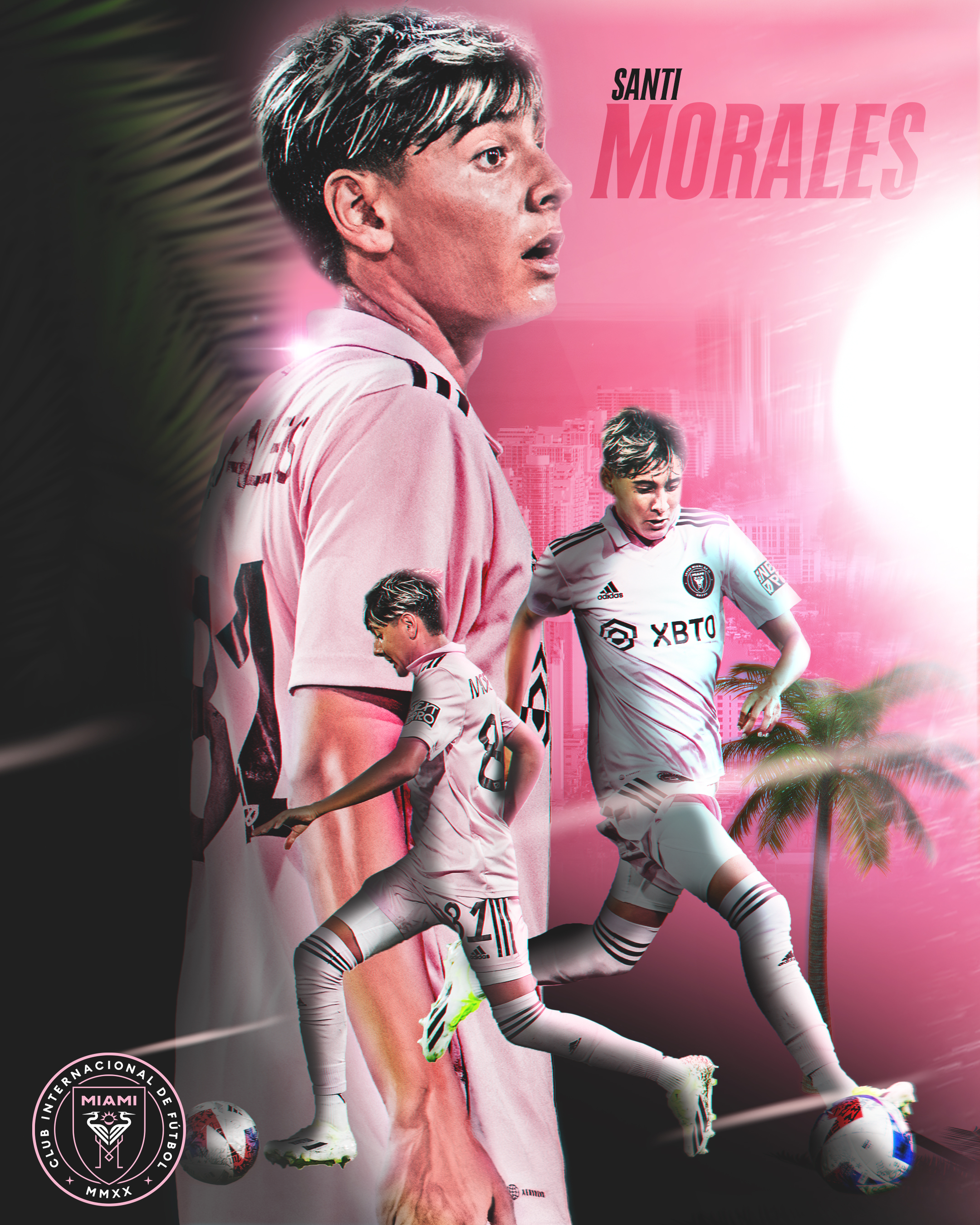Santi Morales Inter Miami CF sports poster