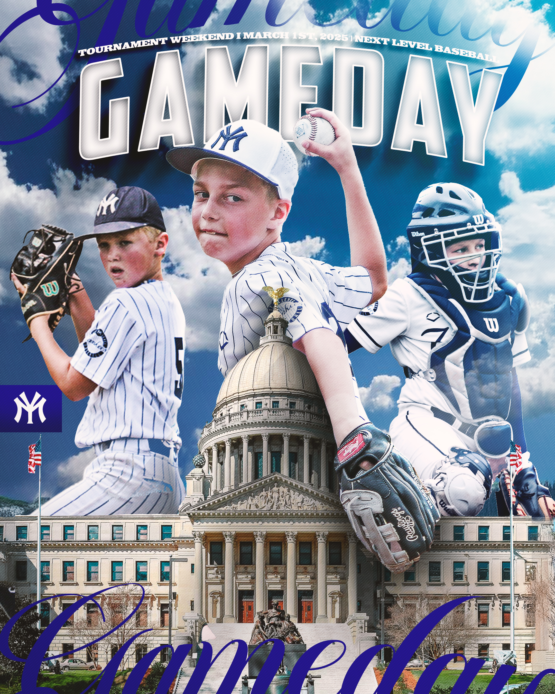 Next Level Baseball Gameday tournament poster