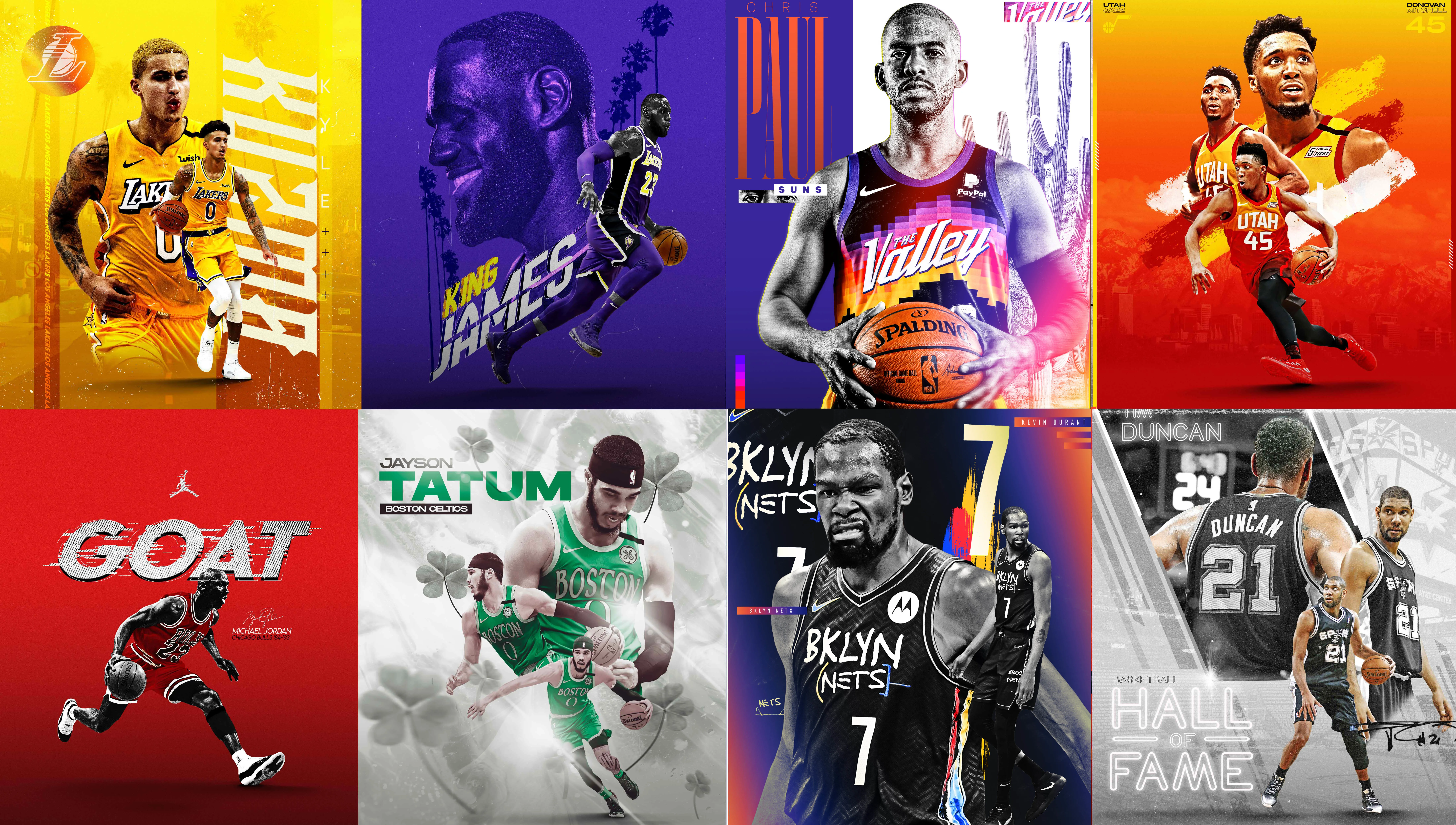 Sports social media graphics portfolio sample